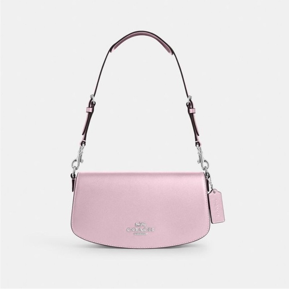 NWT！COACH Andrea Shoulder Bag（COACH CW023）Silver/Metallic-Pink